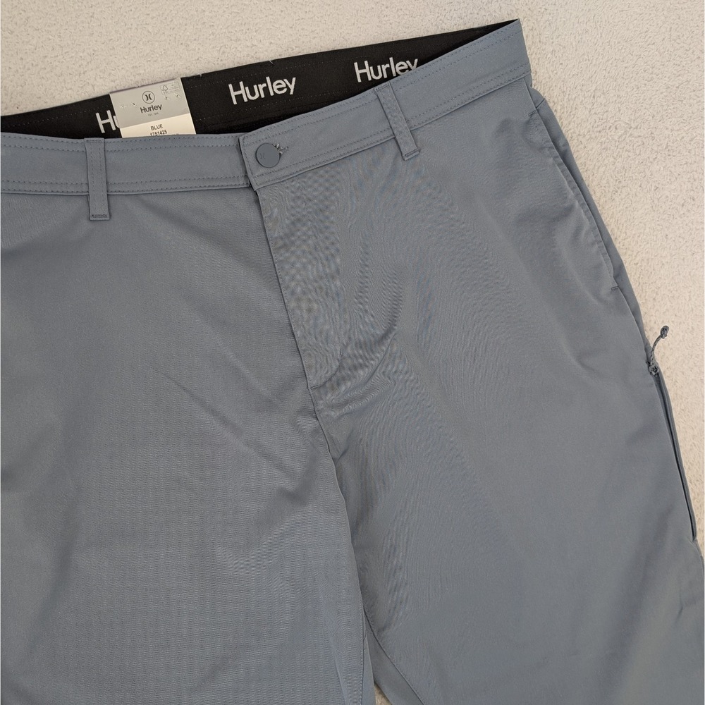 NEW! HURLEY Blue Jet Set Tech Pants Stretch Moisture Wicking Men's 40x29 Cargo